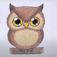 Схема вышивки «Сова»