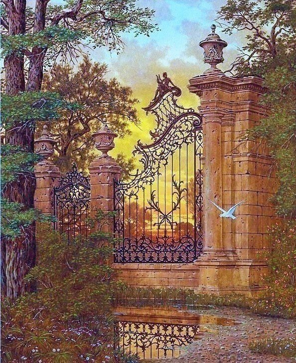 №2568221 - пейзаж, калитка - оригинал