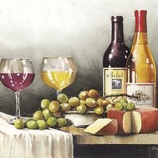 Оригинал схемы вышивки «Натюрморт с вином» (№2569041)