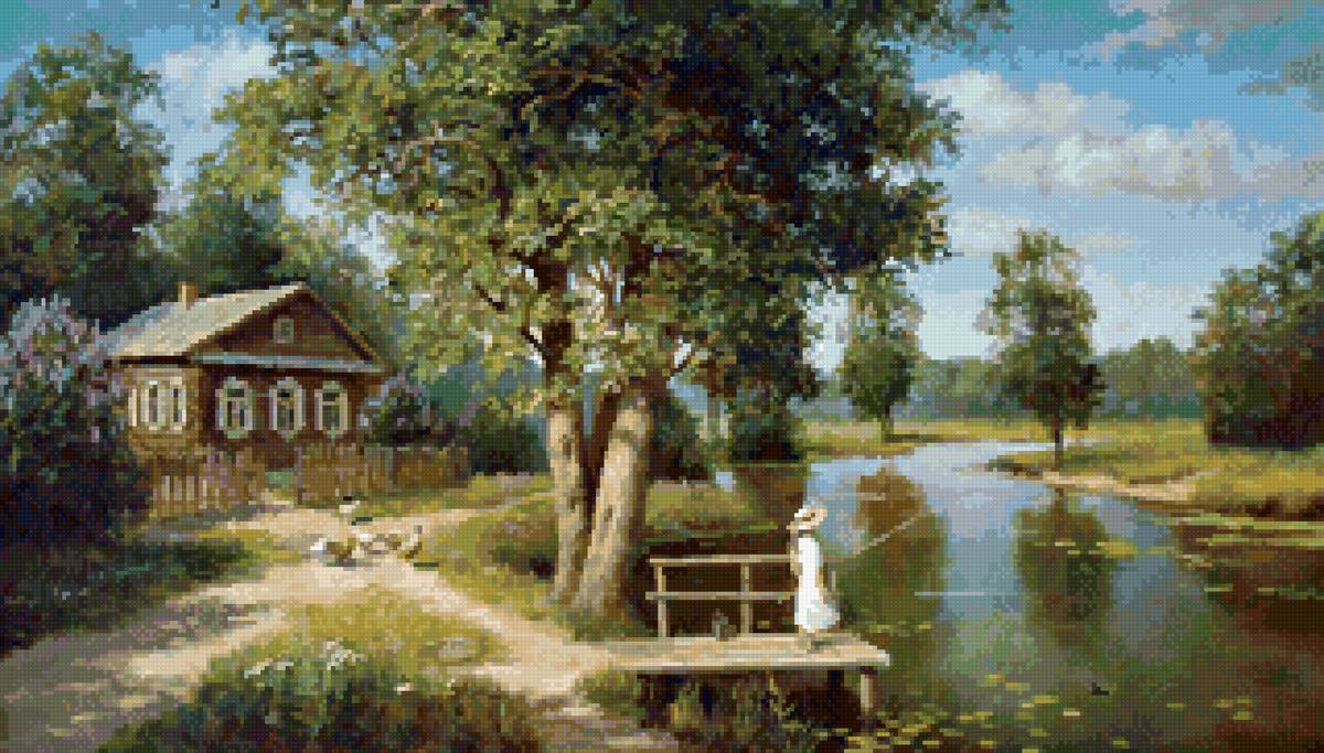 детство - пейзаж.деревня. лето - предпросмотр