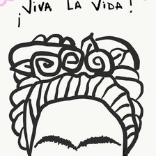Схема вышивки «Frida!»