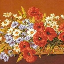 Оригинал схемы вышивки «цветы» (№2570084)