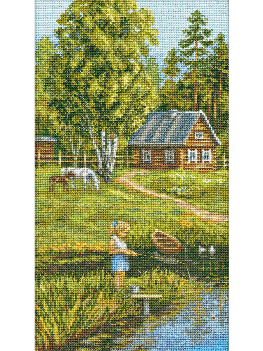 летние каникулы - пейзаж.деревня. лето - оригинал