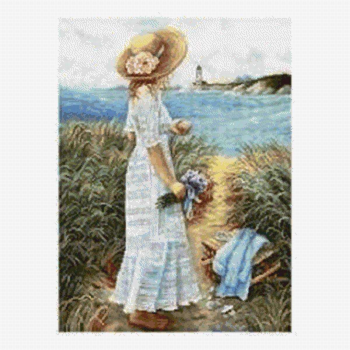 чудесный вид - люди, пейзаж, море - предпросмотр