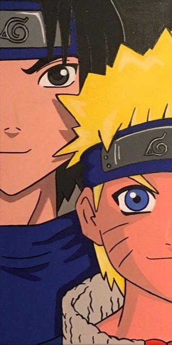 Саски и наруто - наруто, саски - оригинал