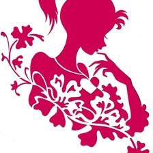 Схема вышивки «Девушка»