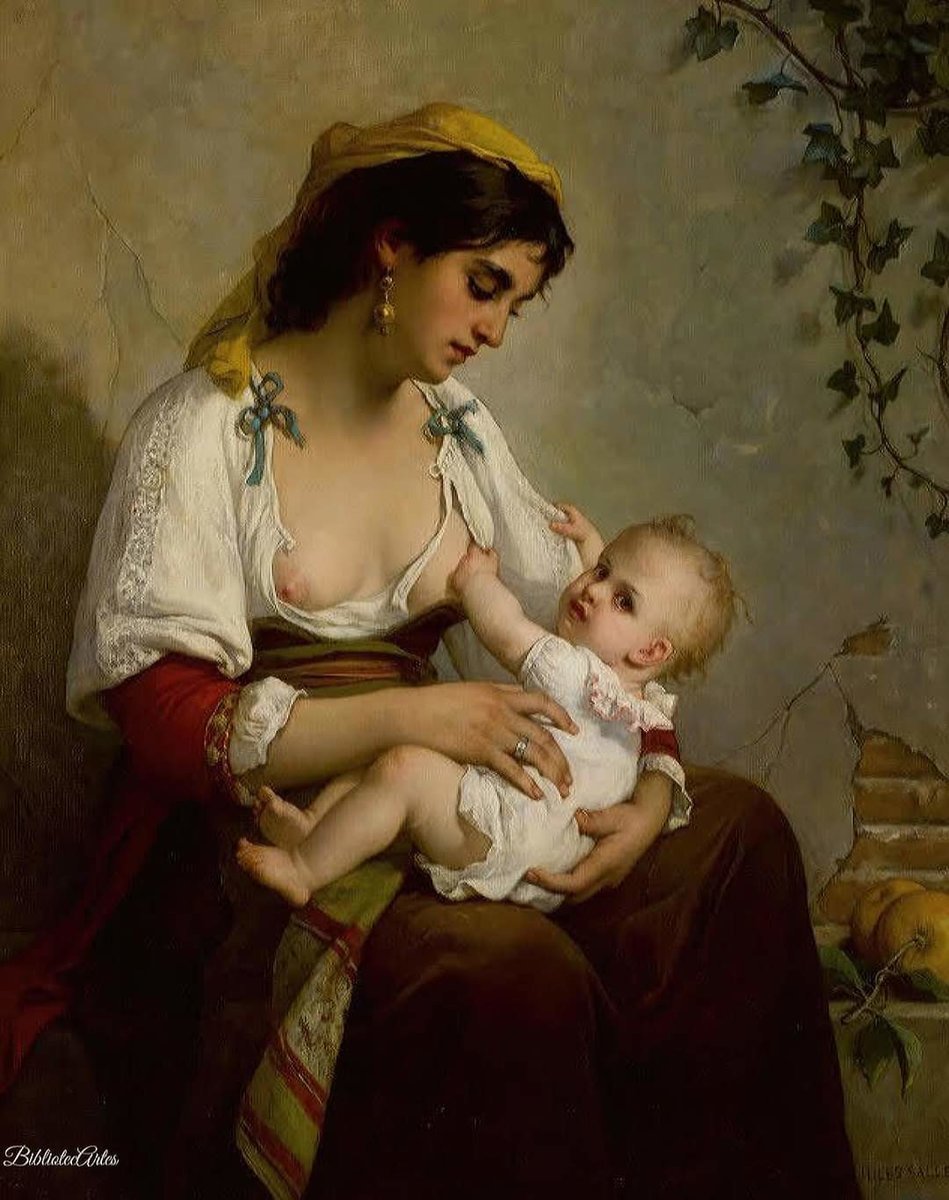 Мать и дитя - искусство, мадонна, живопись, художник - оригинал