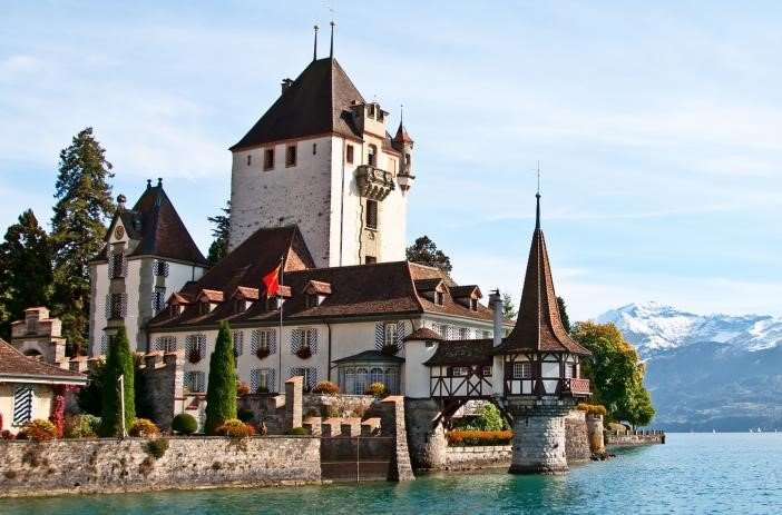 Город крепость - пейзаж, город, вода, берег, крепость - оригинал