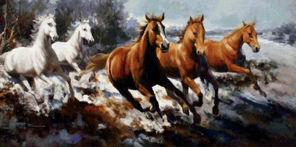 №2572408 - табун, кони, животные - предпросмотр