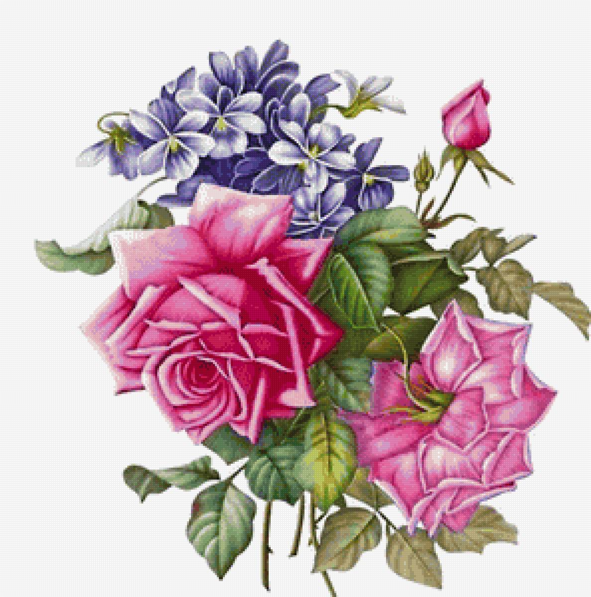 Букет с розами - цветы, букет, розы - предпросмотр