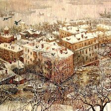 Схема вышивки «Серия "Владивосток" Перекрёсток  Худ. Осиповы»