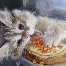 Схема вышивки «Кот»