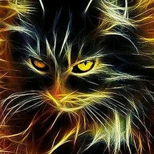 Схема вышивки «Черный кот»