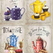 Схема вышивки «TIME TEA»