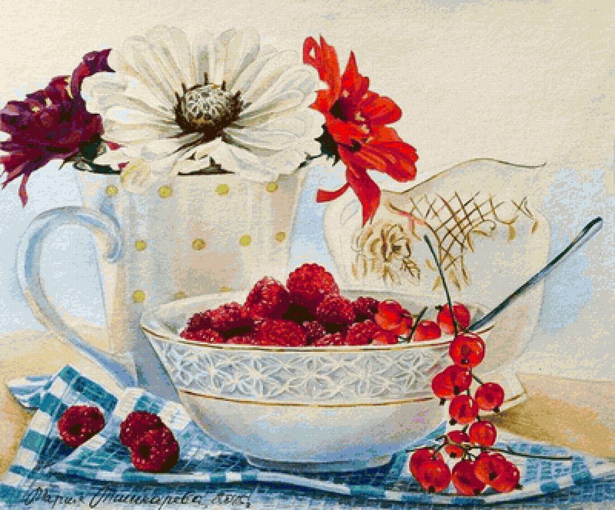 Мария Мишкарёва - цветы, ягоды, натюрморт - предпросмотр