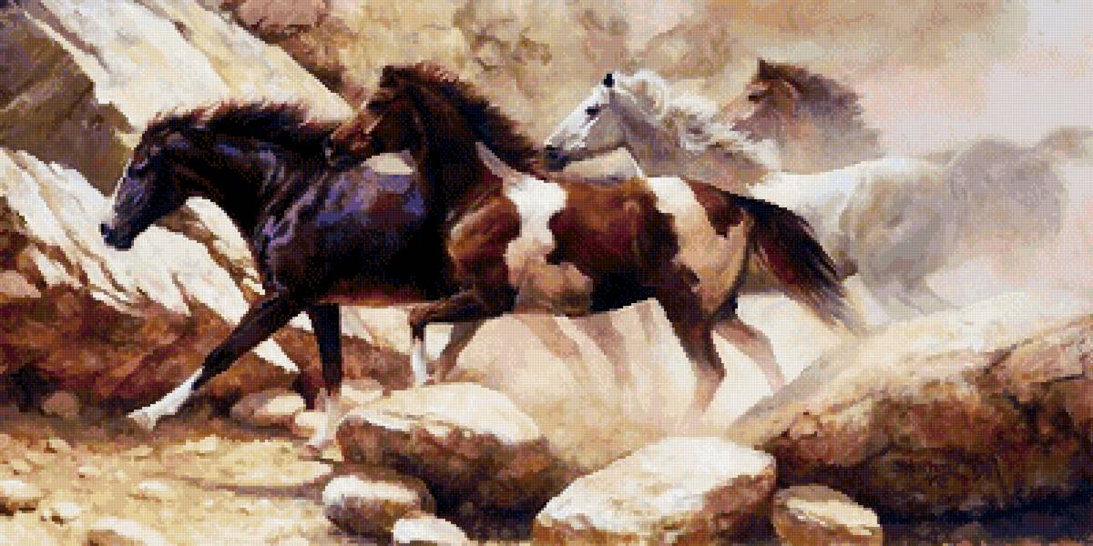 №2575225 - кони, животные, табун - предпросмотр