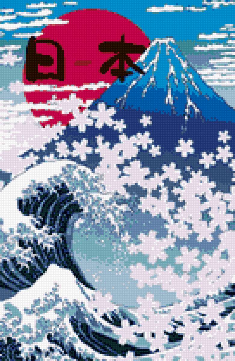 Гора Фудзияма - цунами, япония, фудзияма, гора - предпросмотр