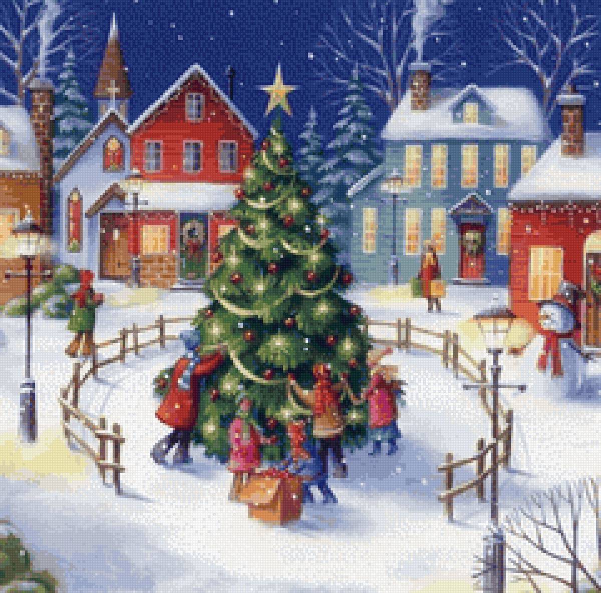 Новогодняя елка - елка, новый год, гуляния - предпросмотр