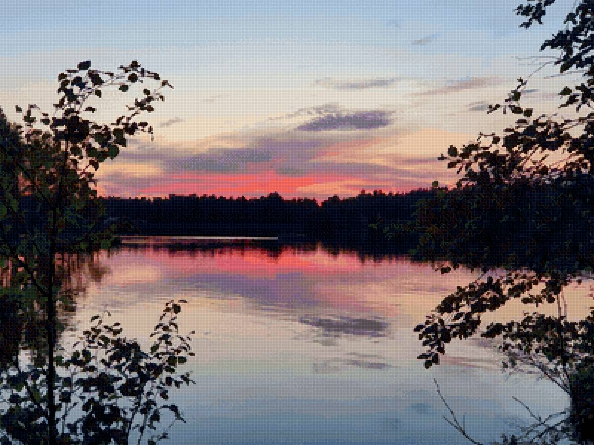 Карельский закат - закат - предпросмотр