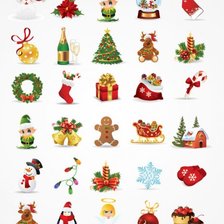 Схема вышивки «Мини новый год»