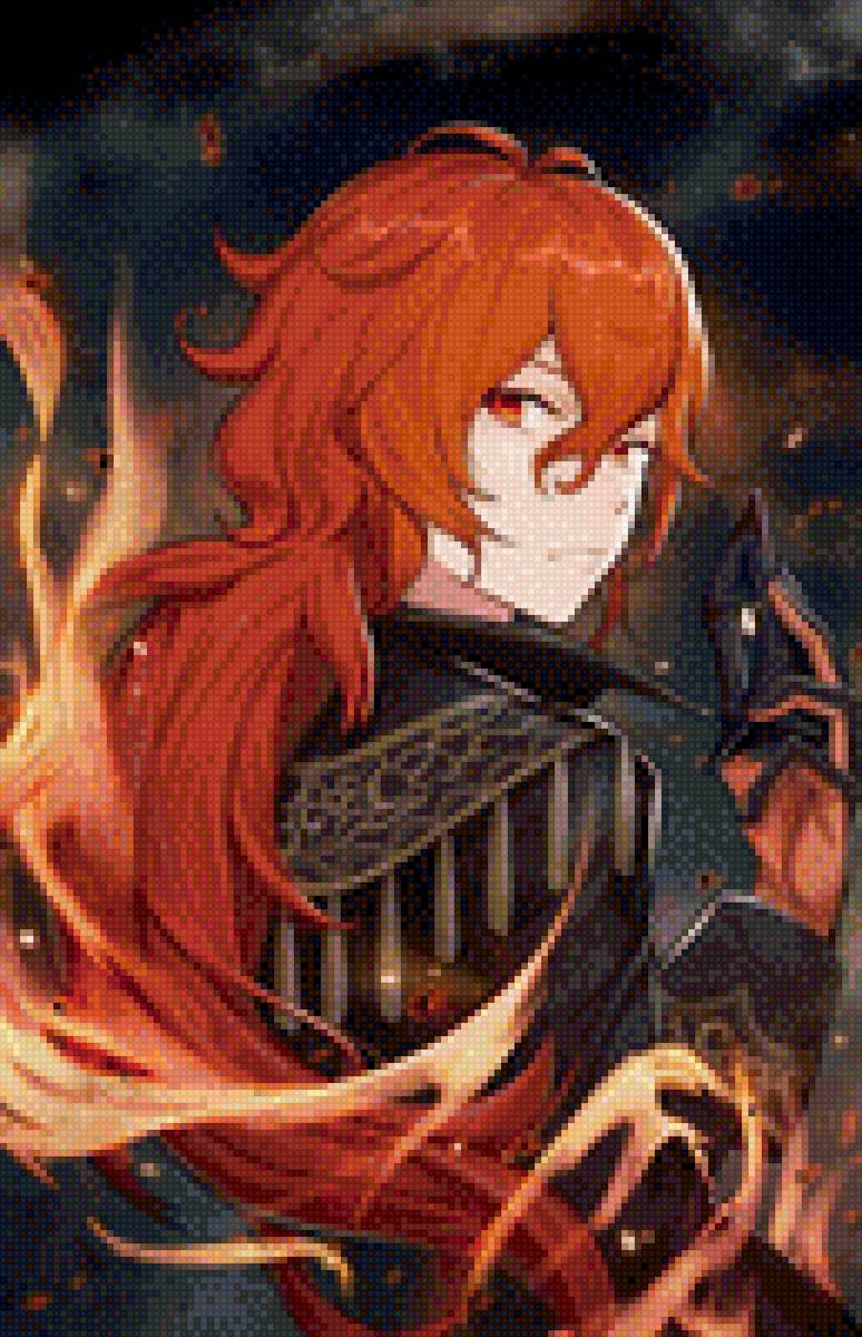 Дилюк - рассвет, дилюк, genshin impact - предпросмотр