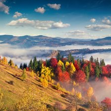 Схема вышивки «Карпаты»