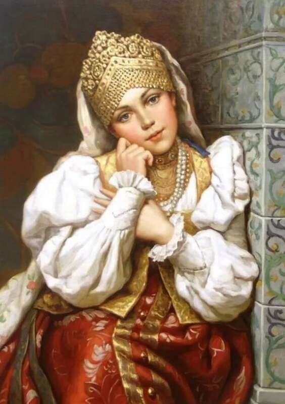 Русская красавица - владислав нагорнов, картина - оригинал