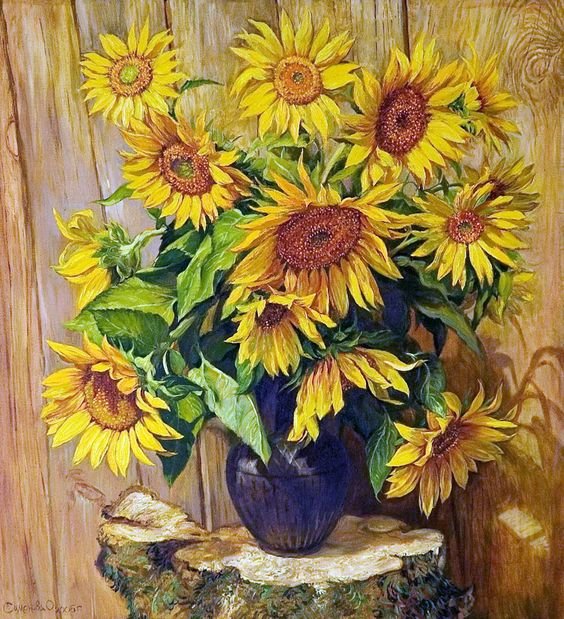 Букет подсолнухов - букет, цветы, подсолнухи - оригинал