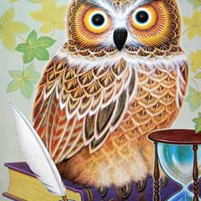 Схема вышивки «Ученая сова»