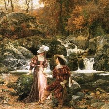 Схема вышивки «Любовники»