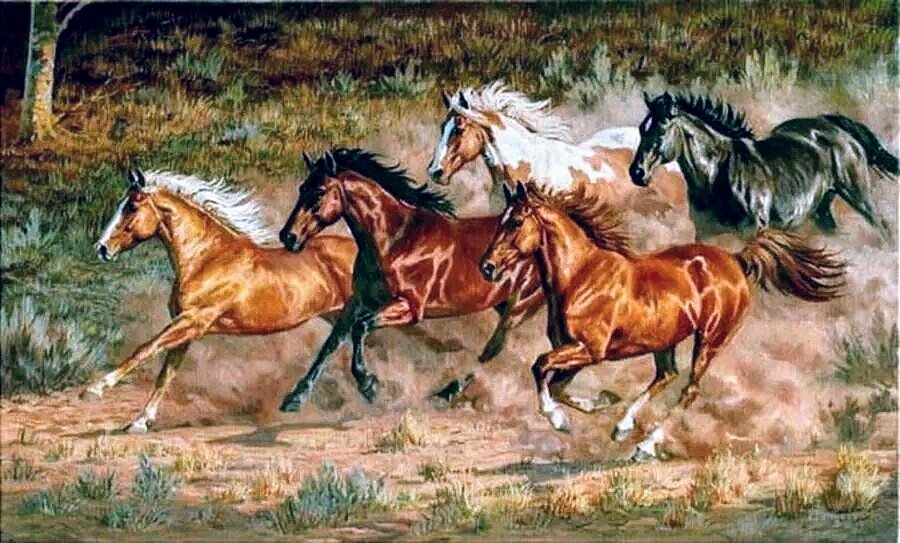 №2580531 - табун, кони, животные - оригинал