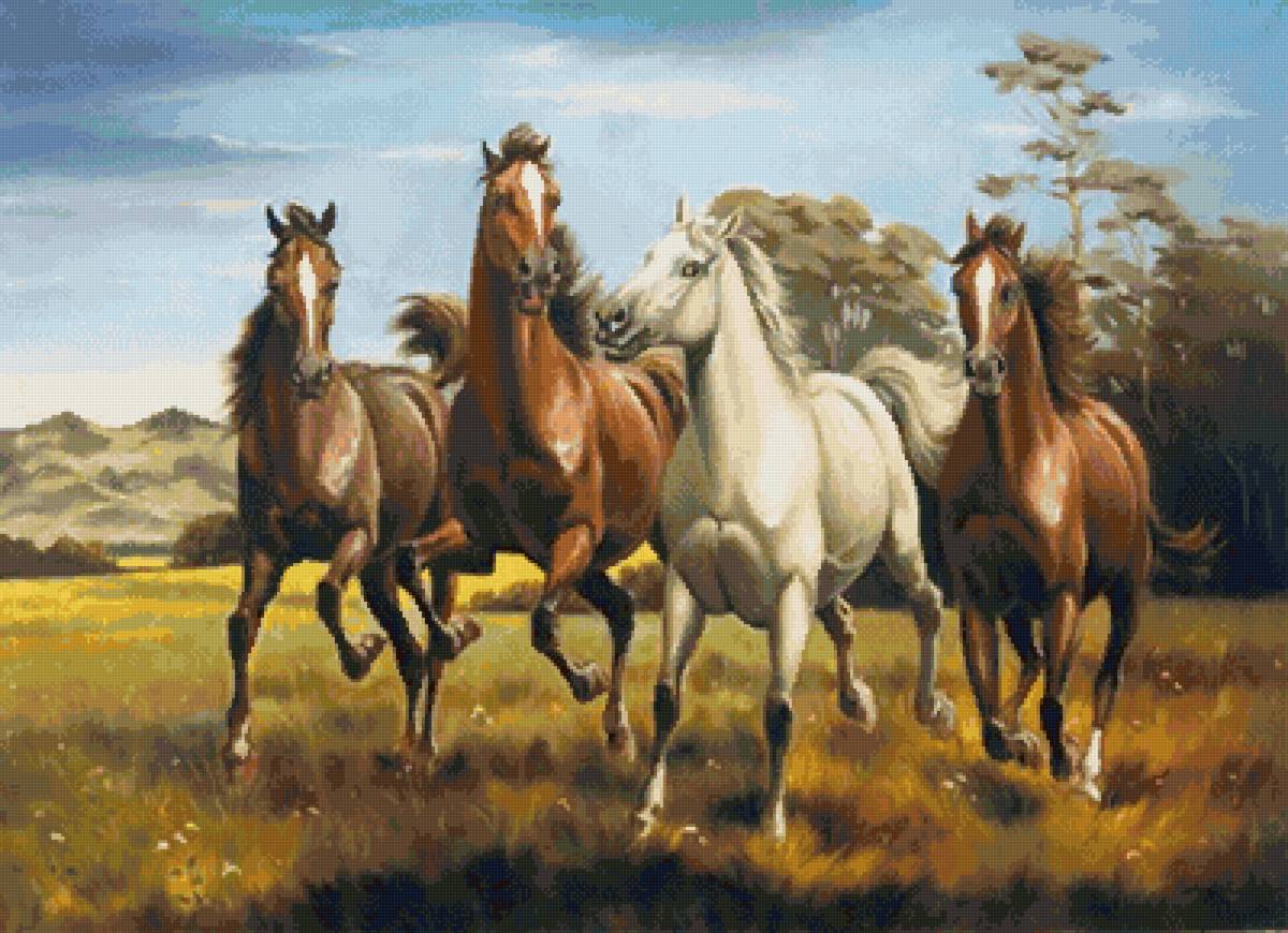 №2580537 - животные, кони, табун - предпросмотр