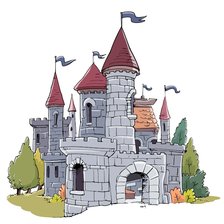 Оригинал схемы вышивки «Сказочный замок» (№2580894)