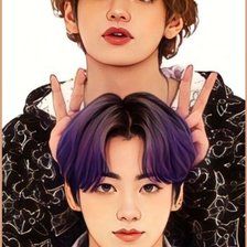 Схема вышивки «BTS»