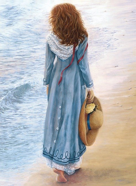 девушка у моря - оригинал