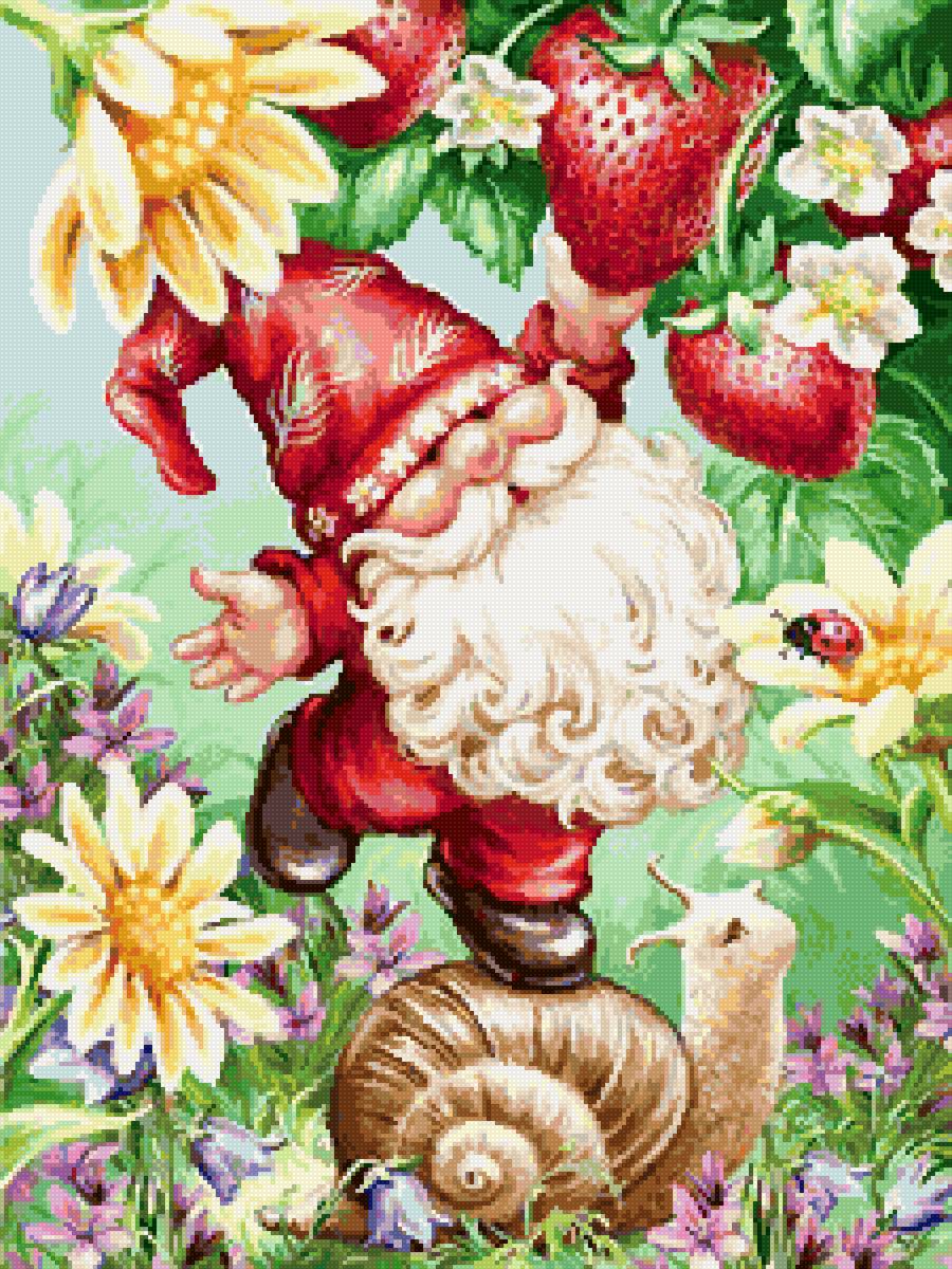 №2582753 - гном, клубника, сказка - предпросмотр