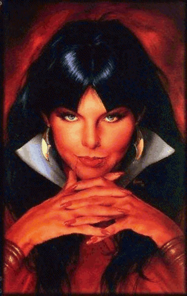 Леди вампир - готика, фэнтези, девушка, вампиры, вампир, красота женщины - предпросмотр