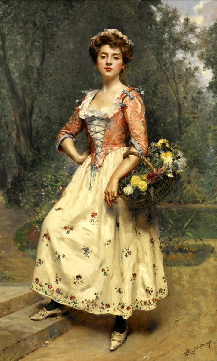 Цветочница - цветы, девушка, люди, картина, живопись - оригинал