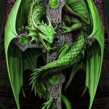 Схема вышивки «кельтский дракон 4»