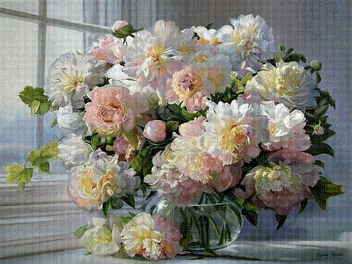 цветы - хризантемы, осень, цветы, ваза - предпросмотр