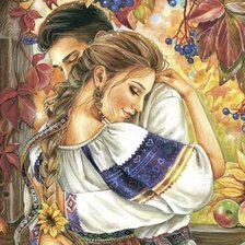 Схема вышивки «пара»