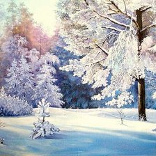 Схема вышивки «Зима-кружевница»