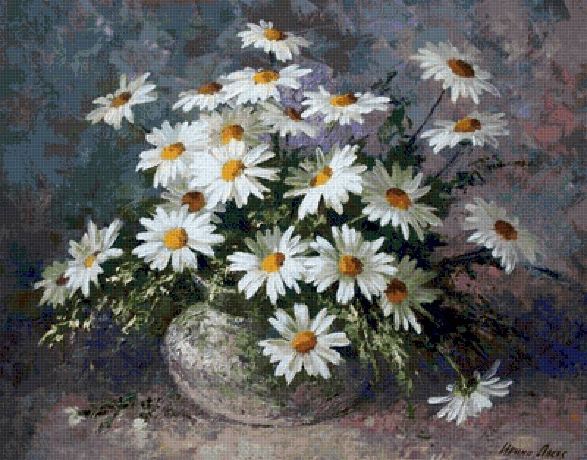 ромашки - натюрморт, цветы - предпросмотр