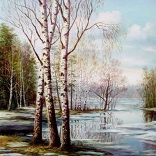 Схема вышивки «Март»