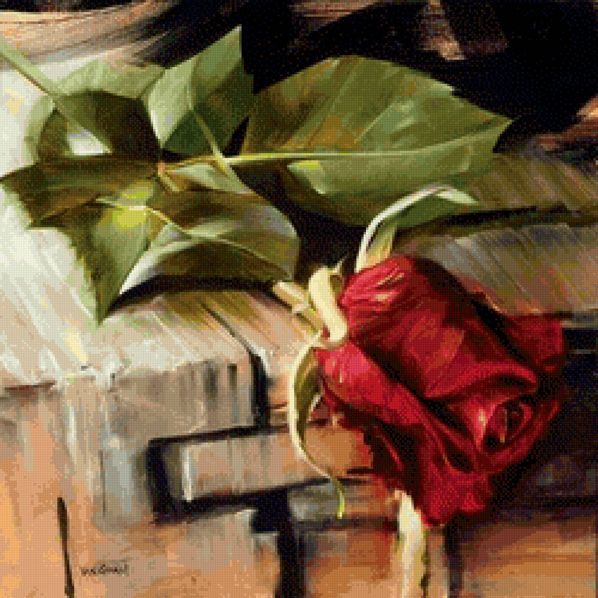 Роза - роза, живопись, цветы - предпросмотр