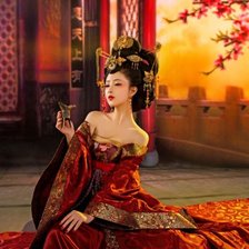 Схема вышивки «Китайская девушка»