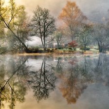 Схема вышивки «Почти голая осень»