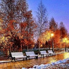 Схема вышивки «Осенний вечер»