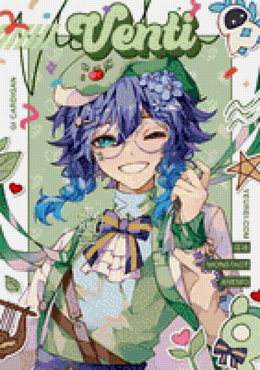 Венти - анемо, геншин, венти - предпросмотр