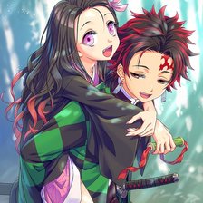 Схема вышивки «Брат и сестра»